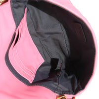 Pink Dalia FF 1974 Nappa Embossed Mini Baguette Bag