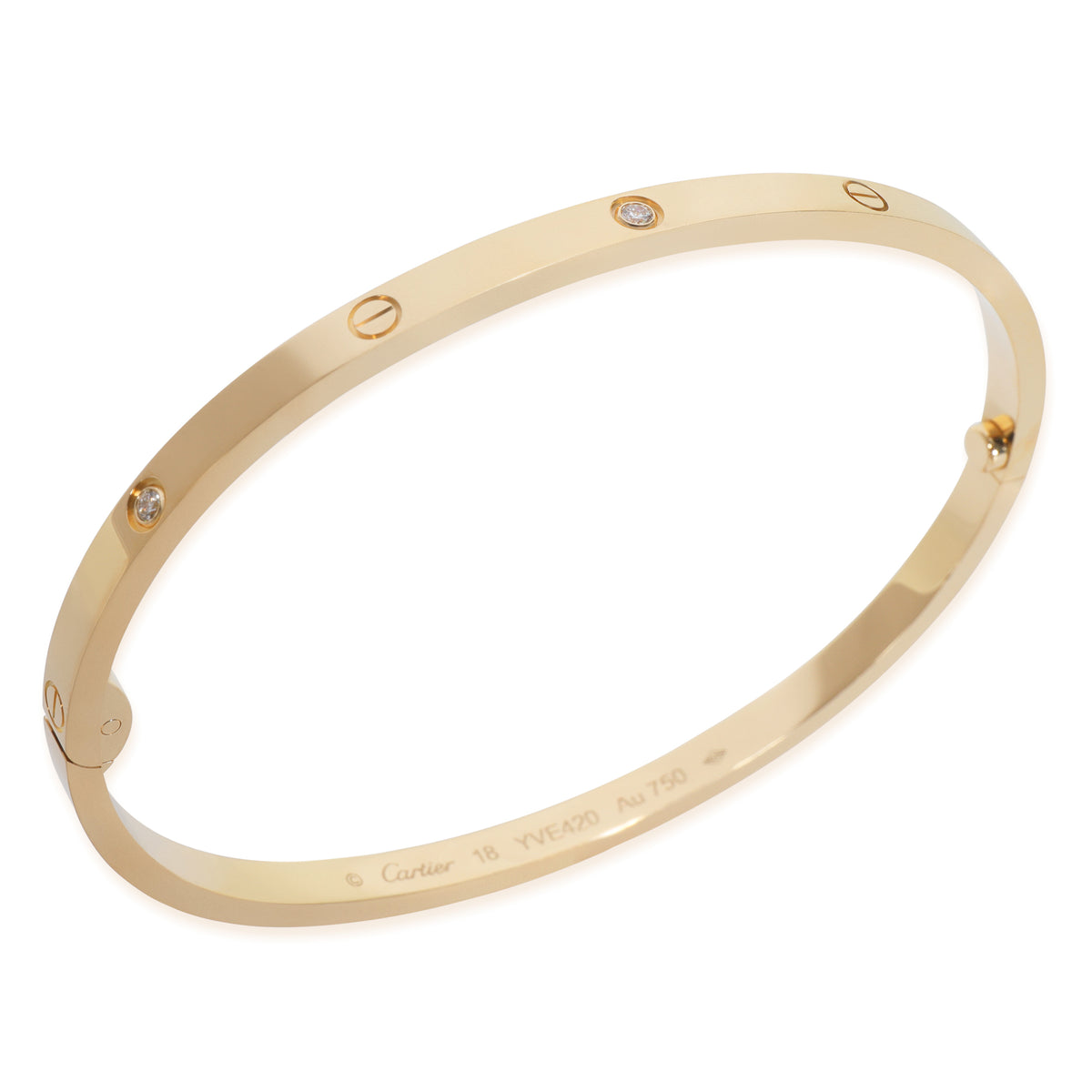 Yellow Gold Diamond Small Model Love Bracelet