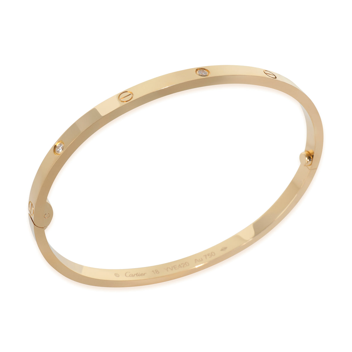 Yellow Gold Diamond Small Model Love Bracelet