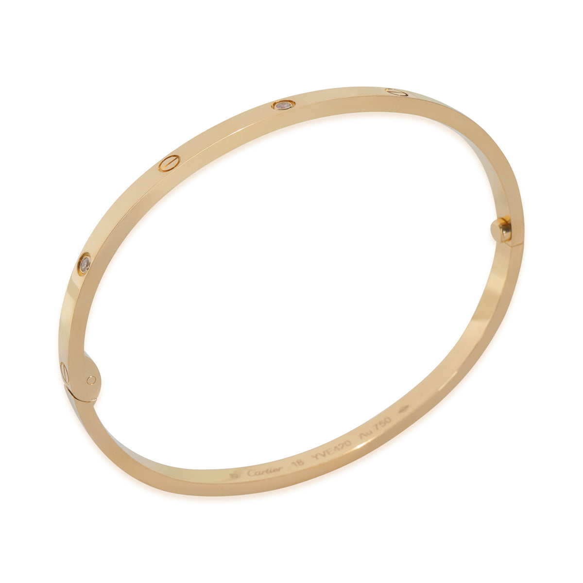 Yellow Gold Diamond Small Model Love Bracelet