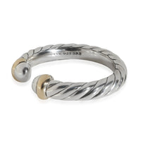 Yellow Gold & Sterling Silver  Petite Cable Ring