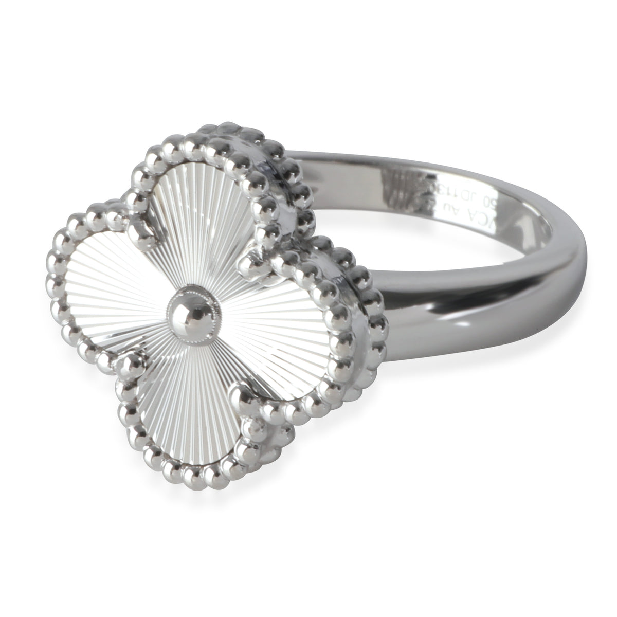 White Gold  Vintage Alhambra Ring