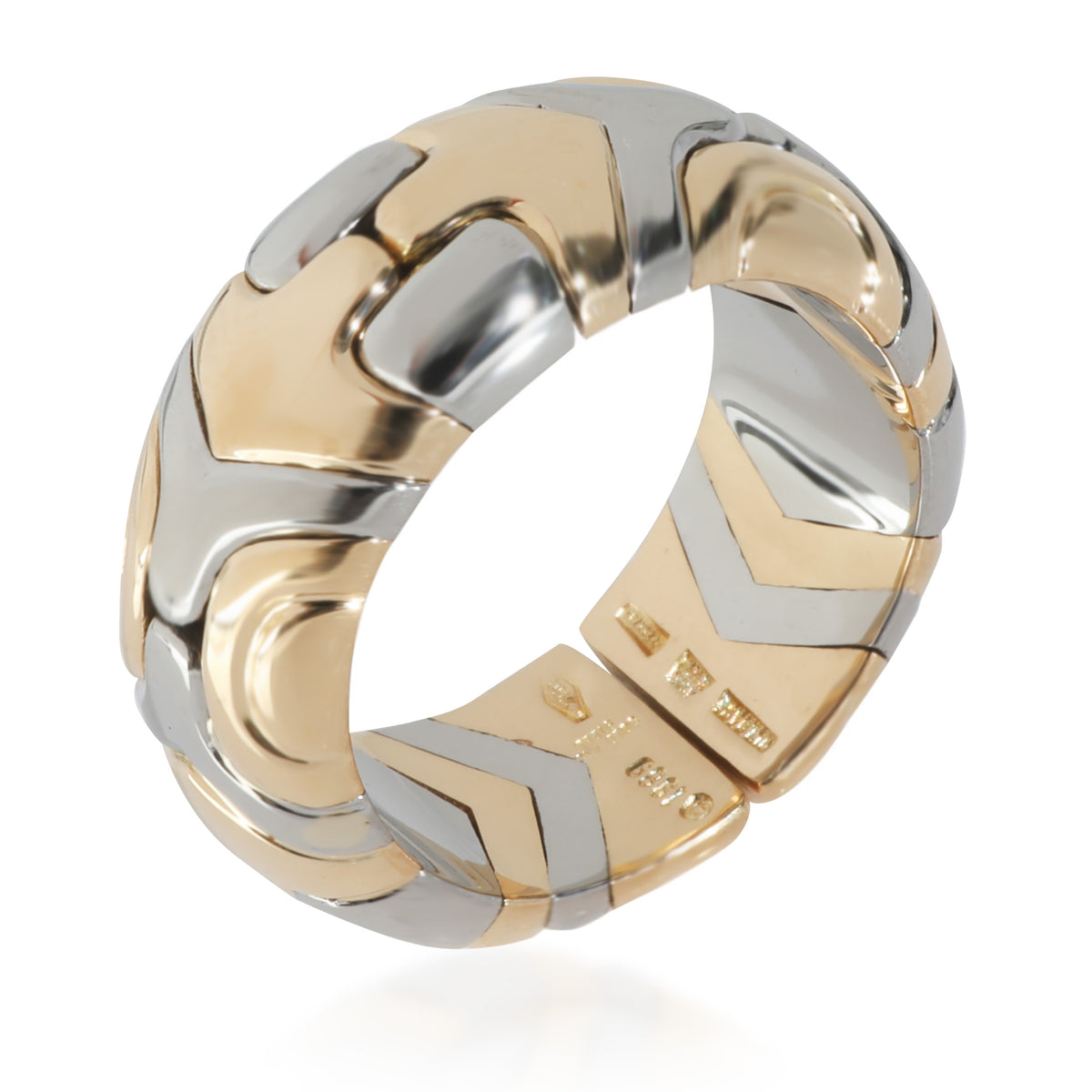 Yellow Gold & Steel  Alveare Flexible Ring