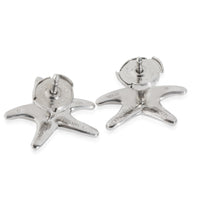 Platinum Diamond Elsa Peretti Starfish Earrings