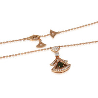 Rose Gold Tourmaline and Diamond Divas Dream Pendant