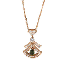 Rose Gold Tourmaline and Diamond Divas Dream Pendant