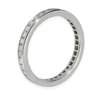 Platinum Diamond Square Cut Eternity Band