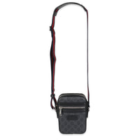 Black GG Supreme Canvas Small Messenger