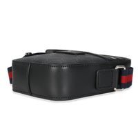 Black GG Supreme Canvas Small Messenger