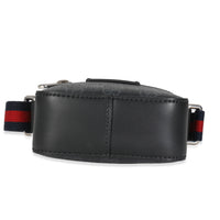 Black GG Supreme Canvas Small Messenger
