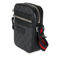 Black GG Supreme Canvas Small Messenger