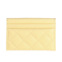 22B Yellow Quilted Card Holder