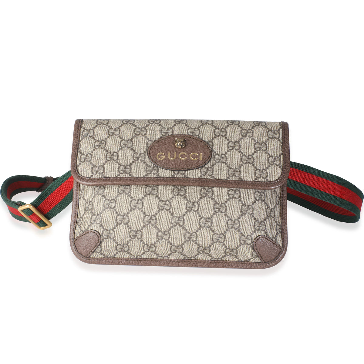 Beige GG Supreme Canvas Small Vintage Neo Belt Bag