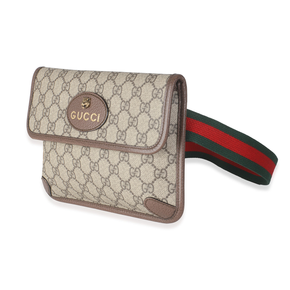 Beige GG Supreme Canvas Small Vintage Neo Belt Bag