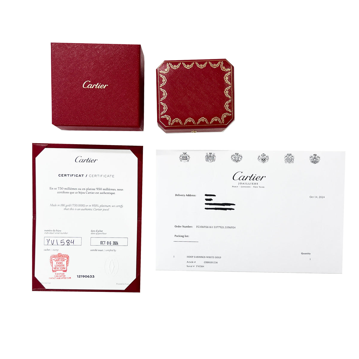 White Gold  Small Model Juste Un Clou Earrings