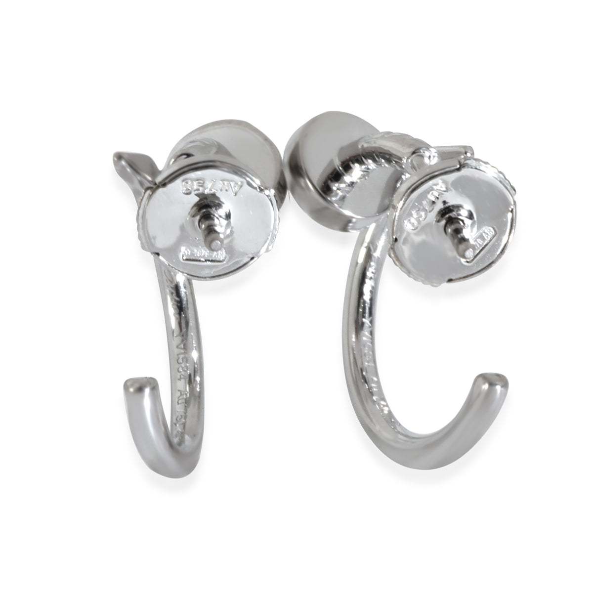 White Gold  Small Model Juste Un Clou Earrings