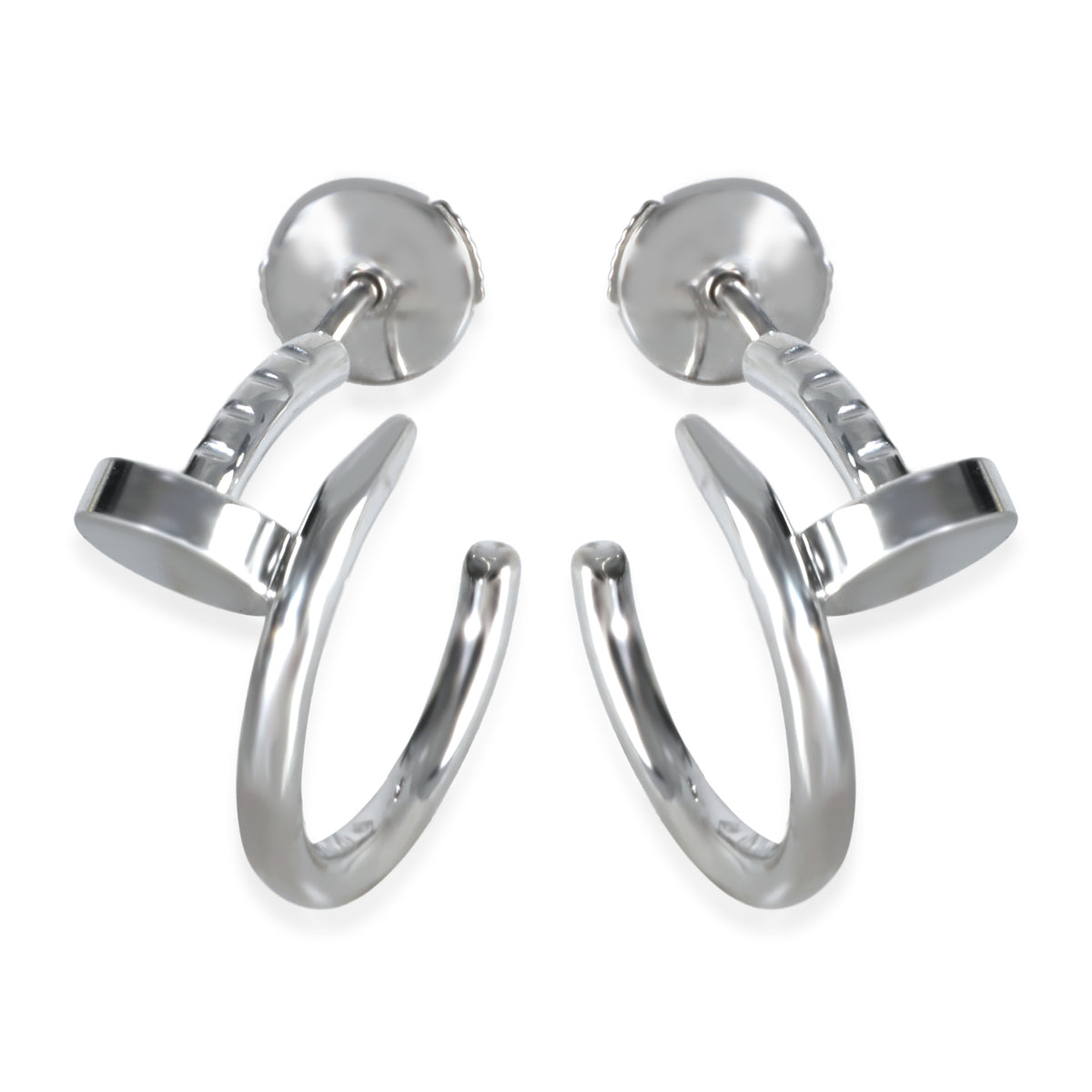White Gold  Small Model Juste Un Clou Earrings