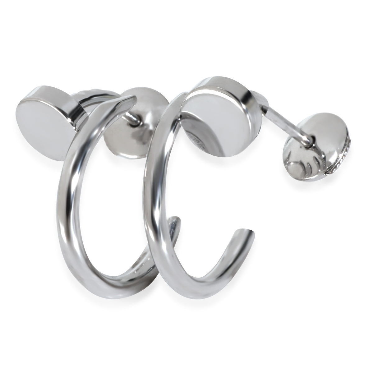 White Gold  Small Model Juste Un Clou Earrings