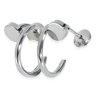 White Gold  Small Model Juste Un Clou Earrings