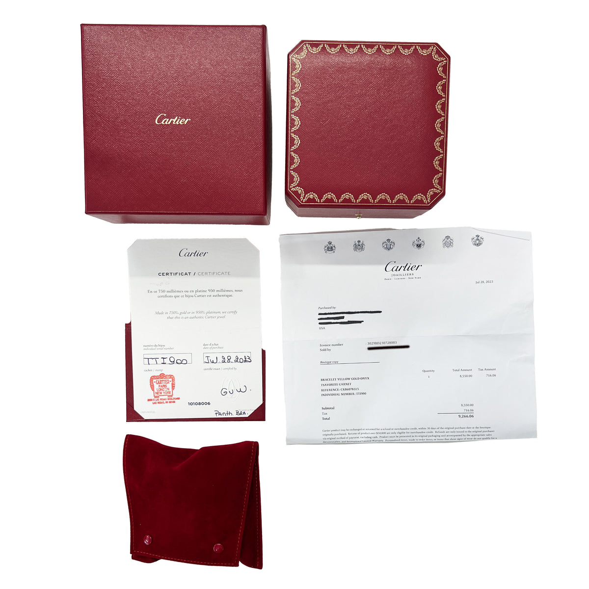 Yellow Gold Panthere de Cartier Bracelet