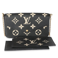 Black Beige Empreinte Monogram Giant Felicie Pochette