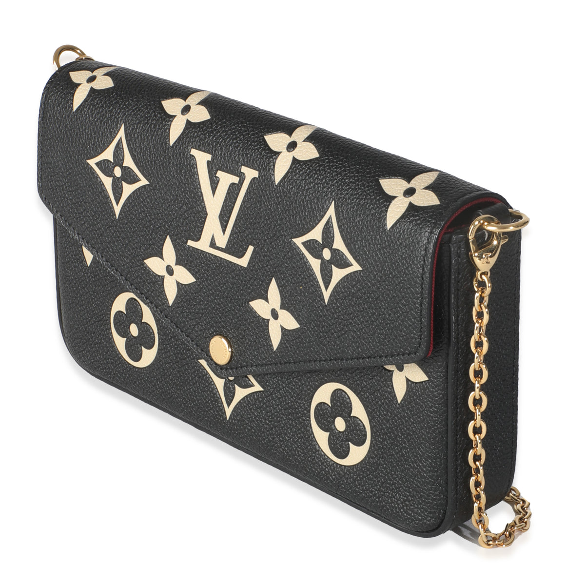 Black Beige Empreinte Monogram Giant Felicie Pochette