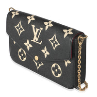 Black Beige Empreinte Monogram Giant Felicie Pochette