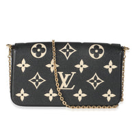 Black Beige Empreinte Monogram Giant Felicie Pochette