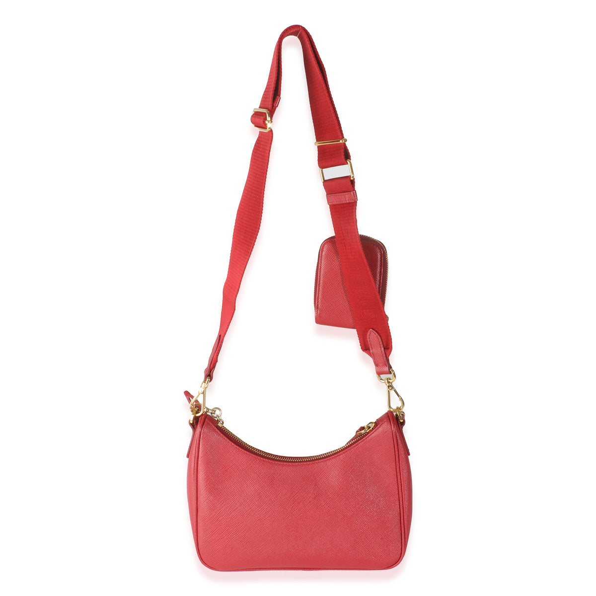 Fiery Red Saffiano Re Edition 2005 Bag