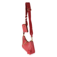 Fiery Red Saffiano Re Edition 2005 Bag