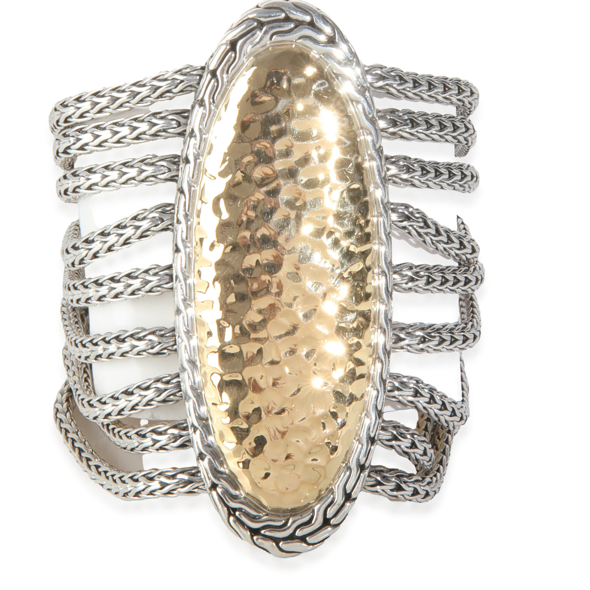 Yellow Gold & Sterling Silver  Palu 9 Strand Bracelet