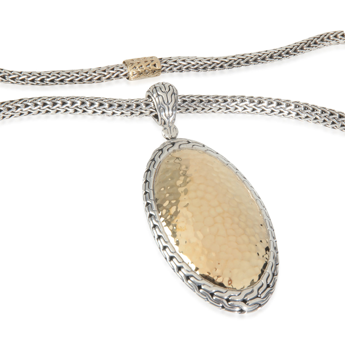 Yellow Gold & Sterling Silver  Palu Enhancer Necklace