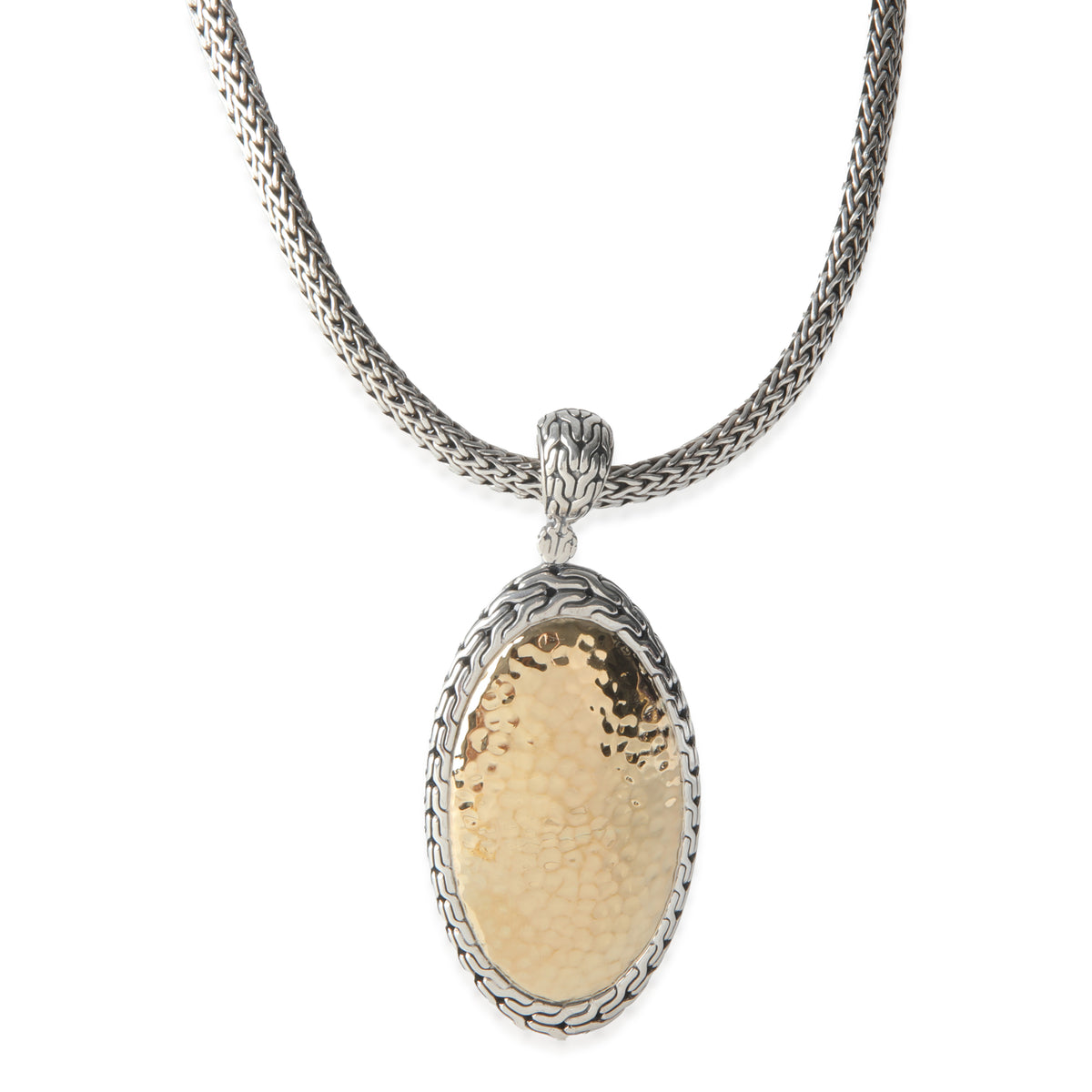 Yellow Gold & Sterling Silver  Palu Enhancer Necklace