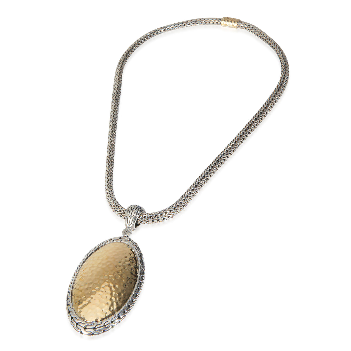 Yellow Gold & Sterling Silver  Palu Enhancer Necklace