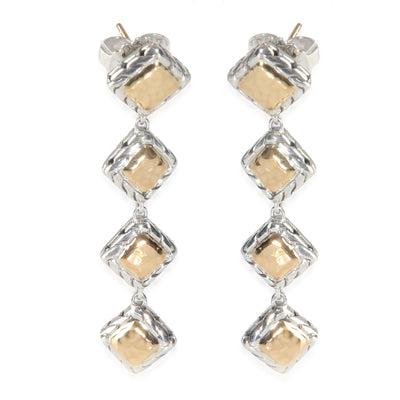 Yellow Gold & Sterling Silver Palu Drop Earrings