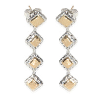 Yellow Gold & Sterling Silver Palu Drop Earrings