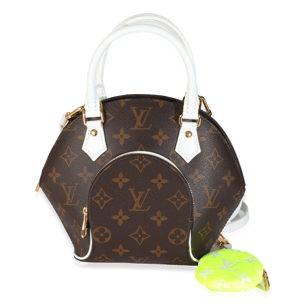 White Monogram Canvas LV Match Ellipse BB