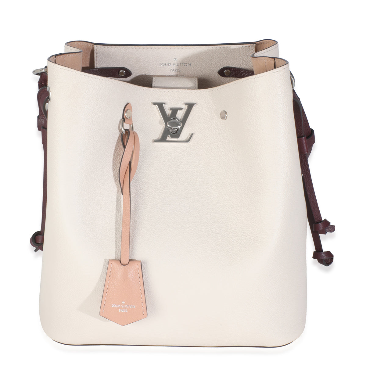 Soie Quartz Calla Calfskin Lockme Bucket Bag