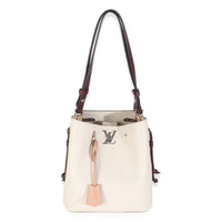 Soie Quartz Calla Calfskin Lockme Bucket Bag
