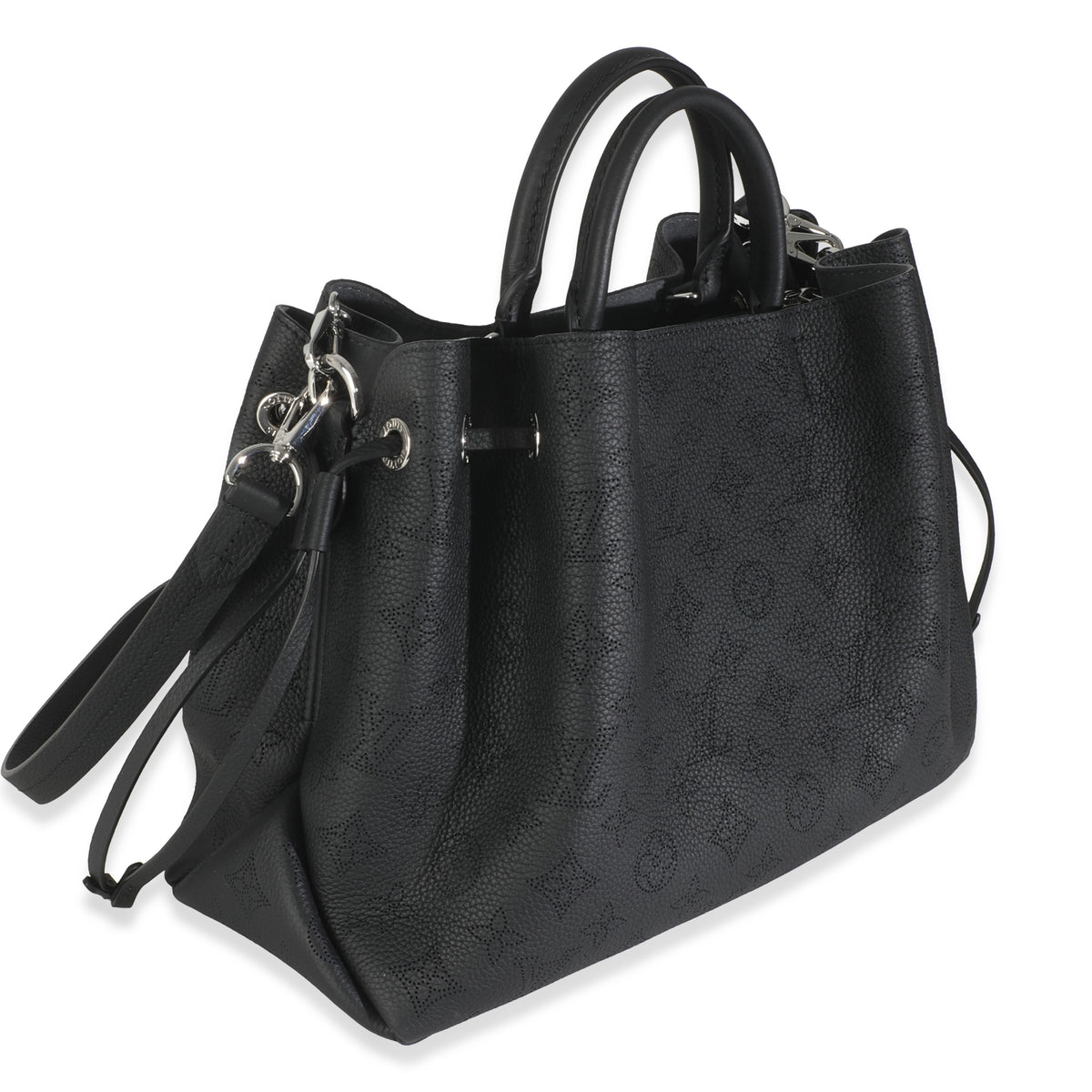 Black Monogram Mahina Bella Tote