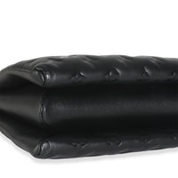 Black Lambskin Embossed Monogram Coussin PM