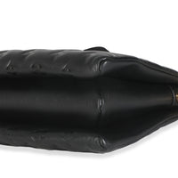 Black Lambskin Embossed Monogram Coussin PM