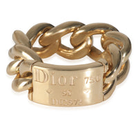 Yellow Gold  Chain Link Tag Ring