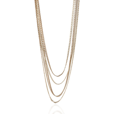 Gold-Plated  2016 Multistrand Necklace