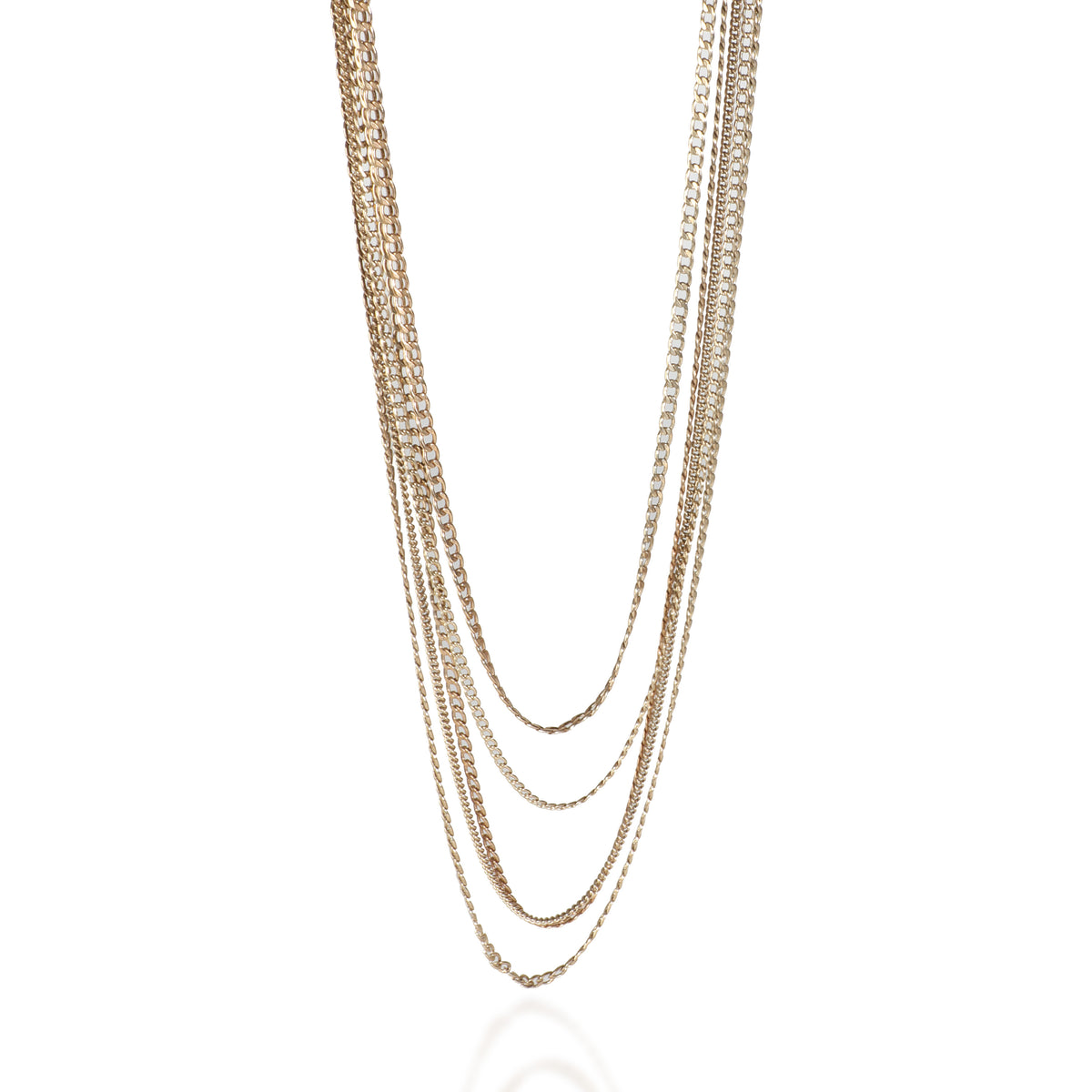 Gold-Plated  2016 Multistrand Necklace