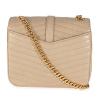 Beige Chevron Quilted Lambskin Mini Sulpice