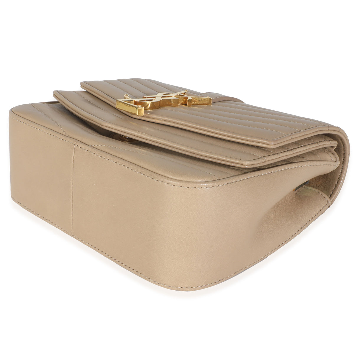 Beige Chevron Quilted Lambskin Mini Sulpice