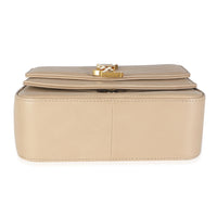 Beige Chevron Quilted Lambskin Mini Sulpice