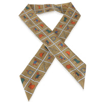 Mordore White Blue Silk Couvertures Et Tenues Twilly