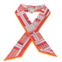 Rose Vif Orange White Silk Tresses H Twilly